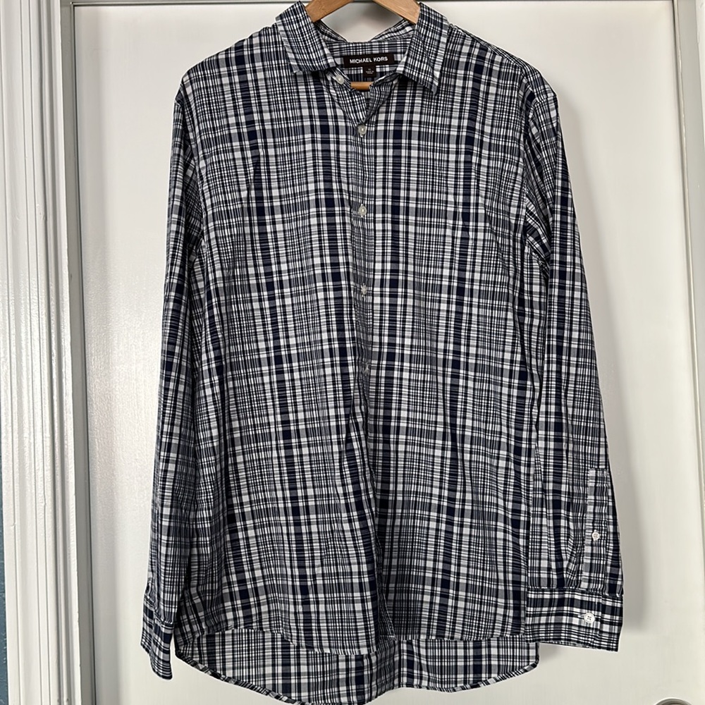 Michael Kors button striped shirt